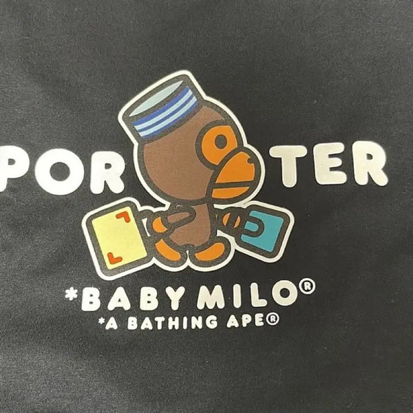 [BUNJANG] BAPE x Porter Baby Milo T-Shirt Black / 베이프 x 포터 베이비 마일로 티셔츠 블랙