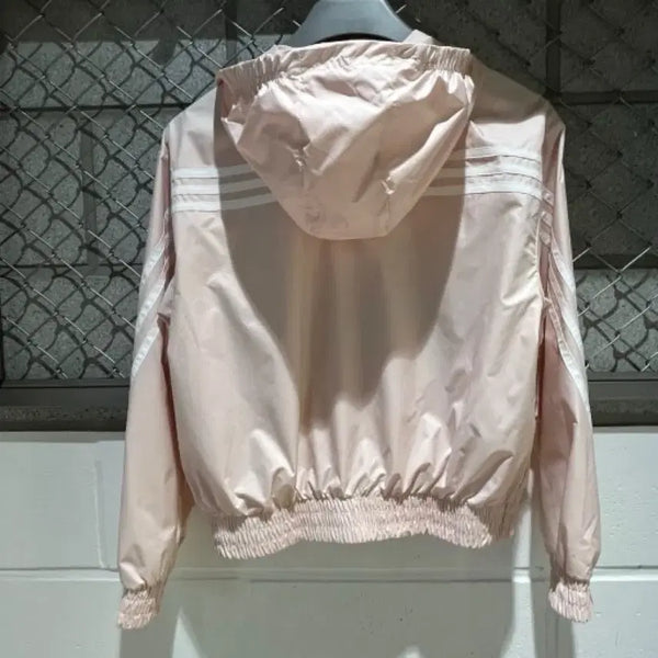 [BUNJANG] Adidas Women's Hooded Windbreaker Jacket Pink / 아디다스 여성 바람막이 핑크