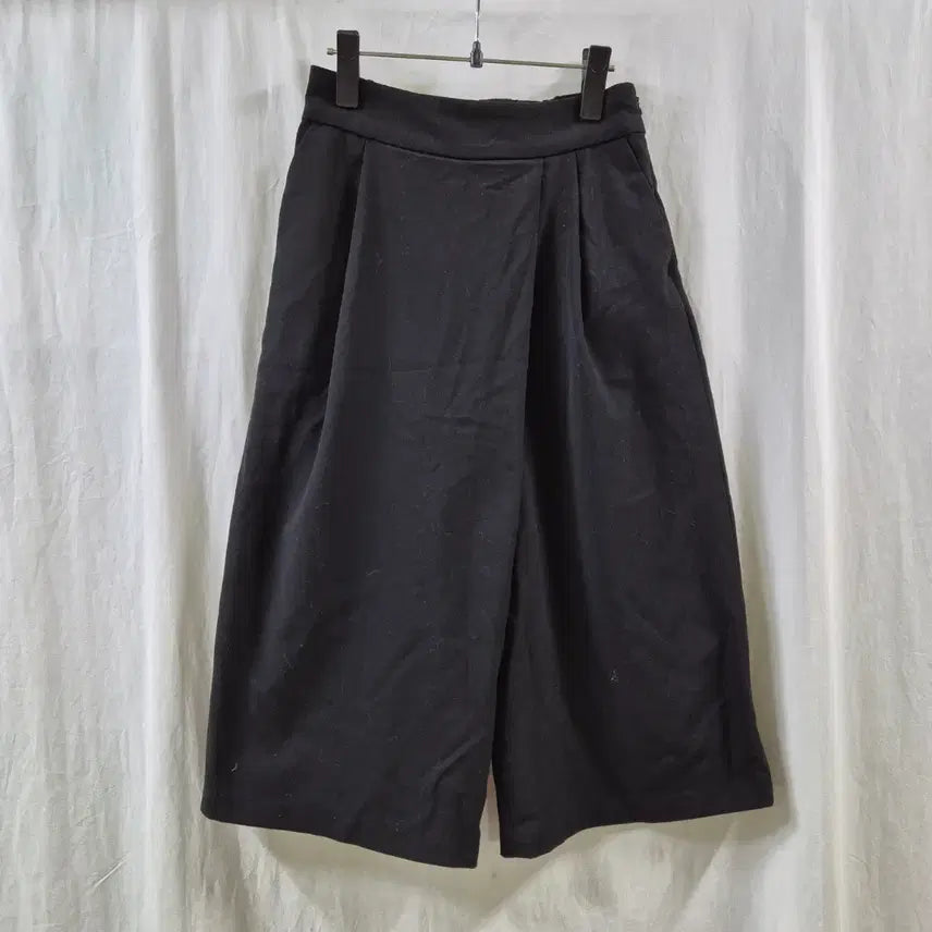 [BUNJANG] Women's Black Wide-Leg Slacks / 여성 블랙 와이드 팬츠 슬랙스