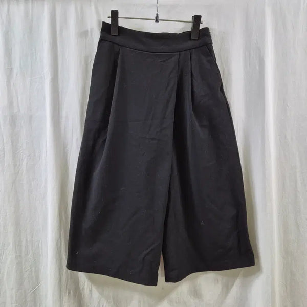 [BUNJANG] Women's Black Wide-Leg Slacks / 여성 블랙 와이드 팬츠 슬랙스