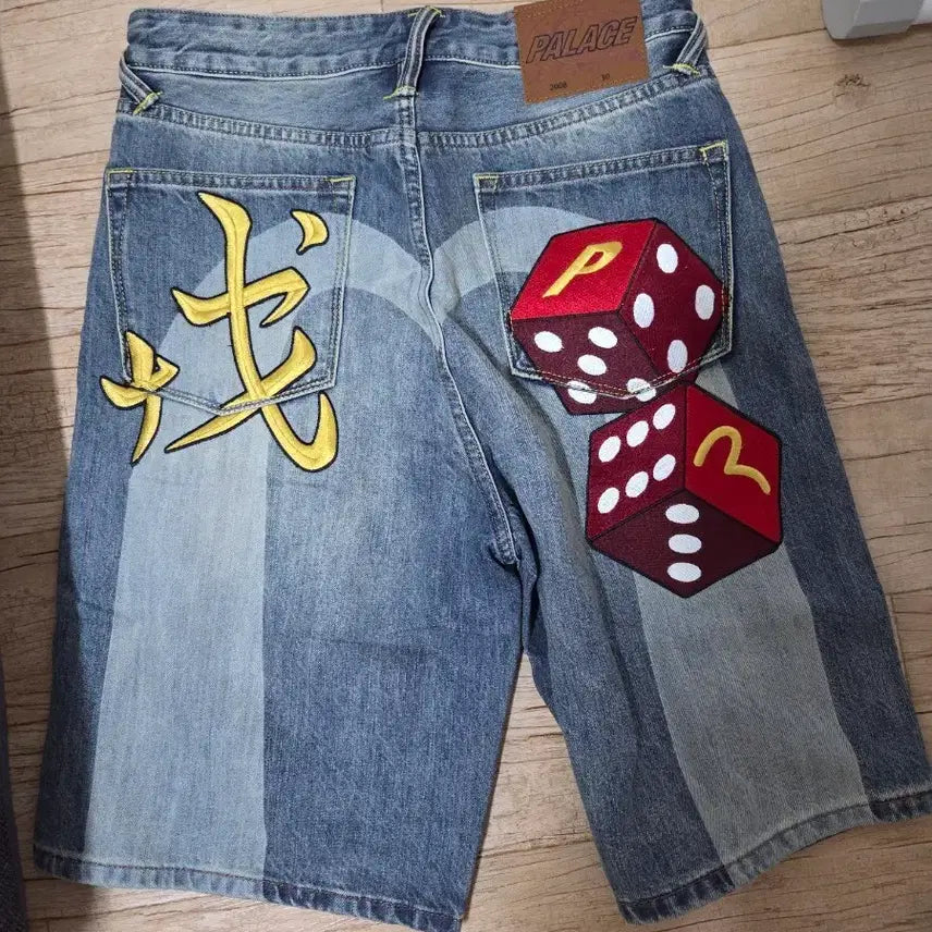 [BUNJANG] EVISU Palace Denim Shorts Size 30 / 에비수 팔라스 데님 쇼츠 30