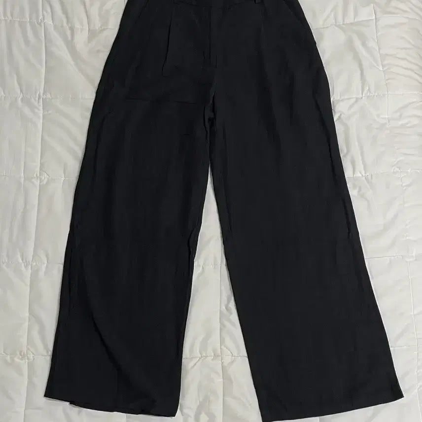 [BUNJANG] H&M Black Linen Pants (Size 36) / H&M 블랙 린넨 팬츠 36