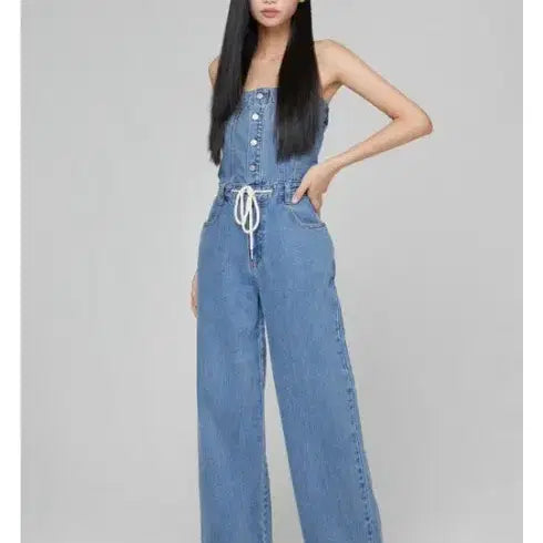 [BUNJANG] MIXXO Denim Jumpsuit / 미쏘  데님 점프수트