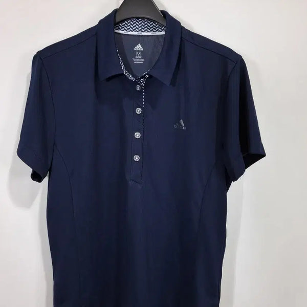 [BUNJANG] Adidas Golf Short Sleeve Polo T-Shirt Navy M / 아디다스 골프 반팔 카라티 네이비 M