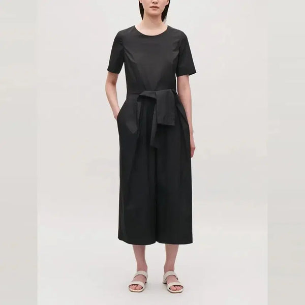 [BUNJANG] COS Belted Wide Jumpsuit EU38 / COS 코스 EU38 반팔 스판 점프수트 W-원피스-363