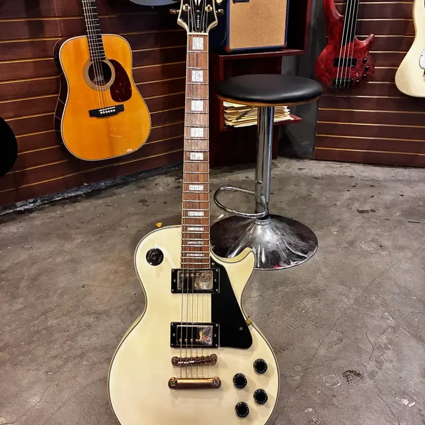 [BUNJANG] Epiphone Les Paul Custom Alpine White Electric Guitar / [전국택배가능] 에피폰 레스폴 커스텀 알파인 화이트 일렉기타