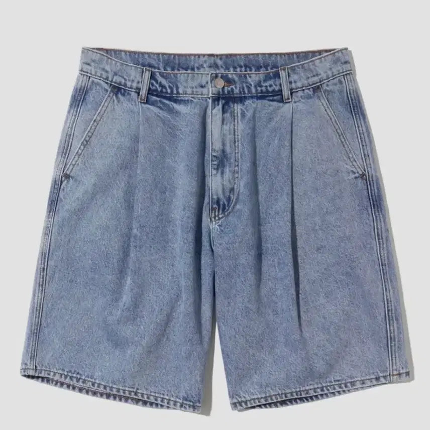 [BUNJANG] Outstanding One-Tuck Denim Shorts M / 아웃스탠딩 원턱 데님 쇼츠 M