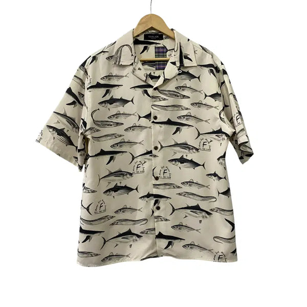 [BUNJANG] TENBLADE Pattern Short Sleeve Shirt (L) / A503. TENBLADE 패턴 반팔셔츠(L)
