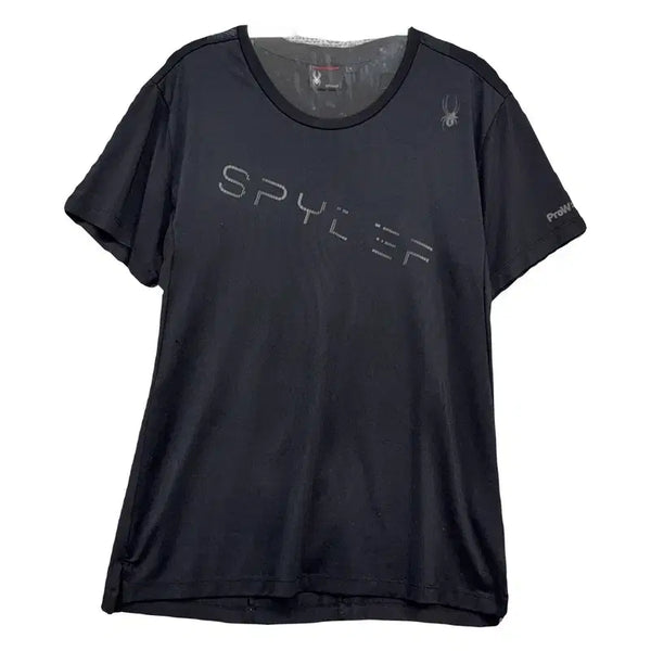 [BUNJANG] Spider Printing Black Performance Training T-Shirt / 스파이더 프린팅 블랙 기능성 트레이닝 반팔티 L