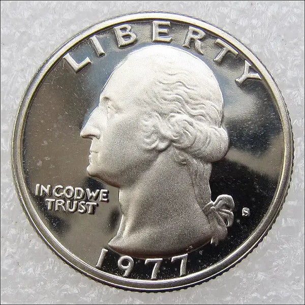 [BUNJANG] 1977 US 25 Cent Uncirculated Proof Coin / 미국 1977년 25센트 무광프루프 (1) [동전]