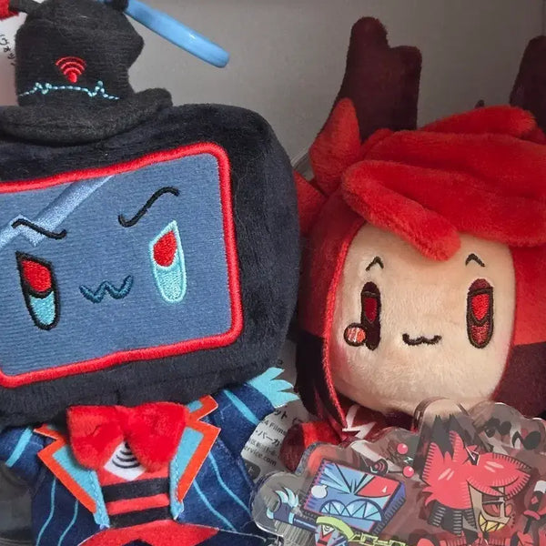 [BUNJANG] Hazbin Hotel Ikebukuro Alastor & Vox Bundle Set Plush Dolls / 해즈빈 호텔 이케부쿠로 인형 알래스터 복스 일괄 판매