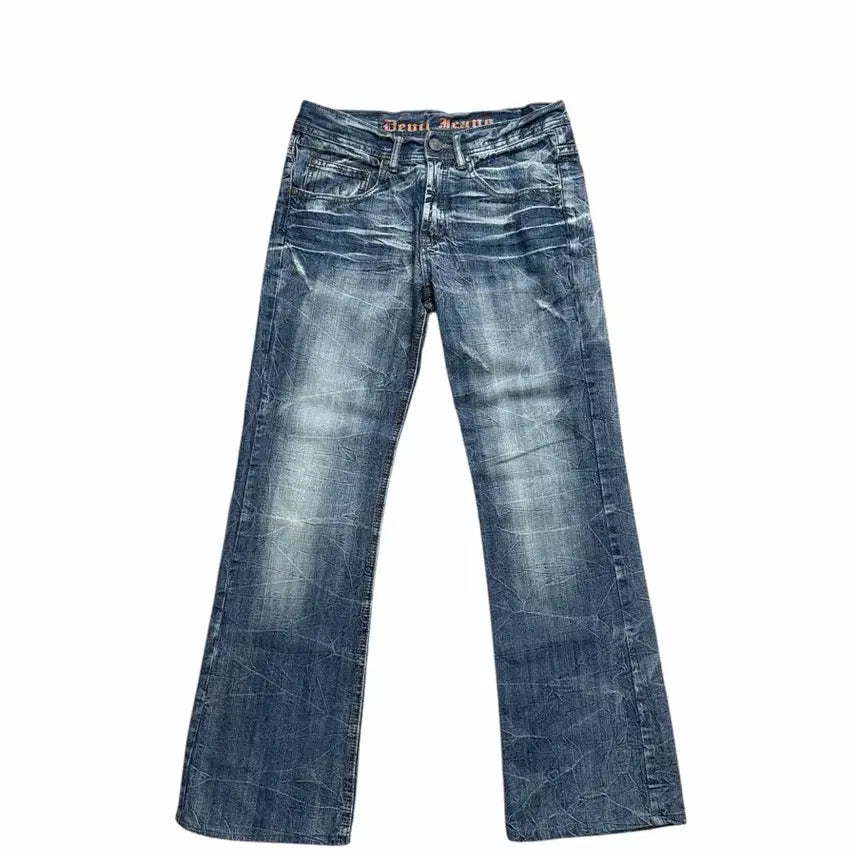 [BUNJANG] Vintage Japanese Washed Dark Wash Denim Jeans / japanese vintage 워싱 진청 데님