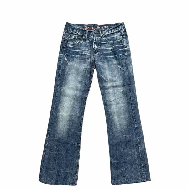 [BUNJANG] Vintage Japanese Washed Dark Wash Denim Jeans / japanese vintage 워싱 진청 데님
