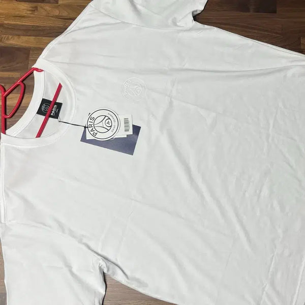 [BUNJANG] Paris Saint-Germain (PSG) White Logo T-Shirt / [새제품/태그] PSG 파리생제르맹 화이트 로고 티셔츠