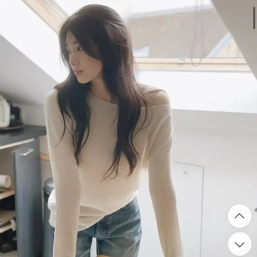 [BUNJANG] Slowand Summer's One Shoulder Boatneck Knit (Linen Oatmeal) / 슬로우앤드 made 썸머즈 원숄더 보트넥니트(린넨오트밀)