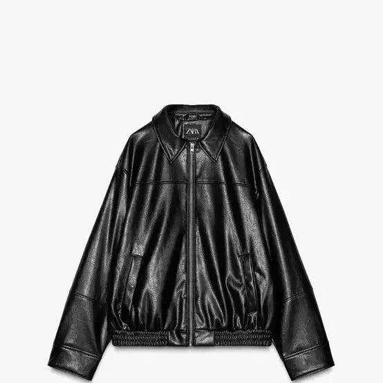 [BUNJANG] Zara Oversized Rider Jacket Black / 자라 오버핏 라이더자켓 블랙 4341/864