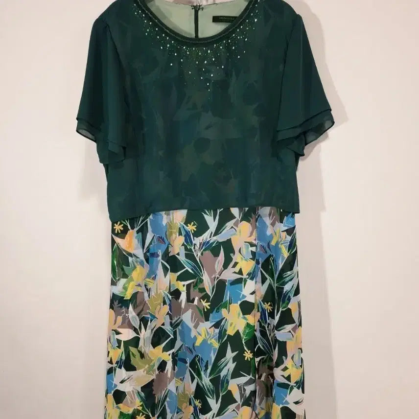 [BUNJANG] Crocodile Chiffon Dress / 크로커다일 쉬폰 원피스