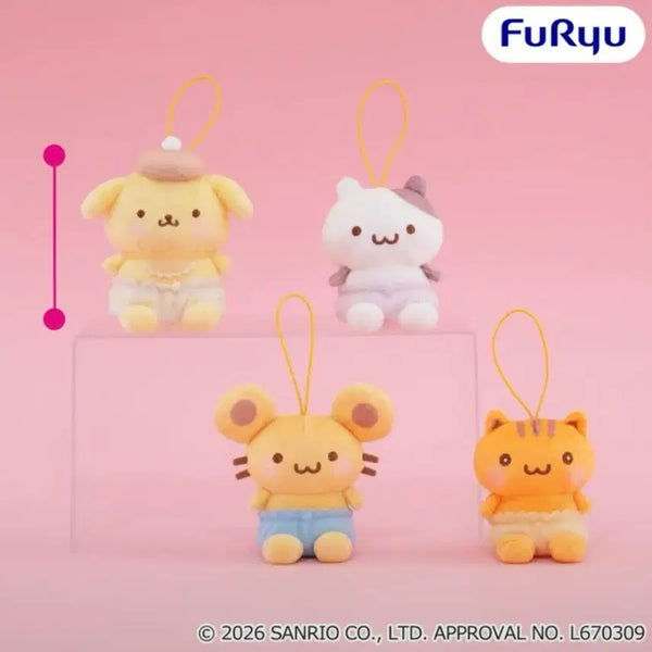 [BUNJANG] Sanrio Pompompurin Baby Angel Mascot Plush Keychain Charm / (예약) 산리오 폼폼푸린 베이비 엔젤 마스코트 누이 인형 키링 참