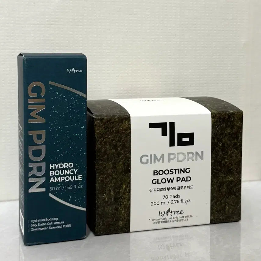 [BUNJANG] Isntree PDRN Hydro Bounce Ampoule & Boosting Glow Pad Bundle Set / 일괄) 이즈앤트리 김 피디알엔 PDRN 하이드로 바운시 앰플 글로우 패드