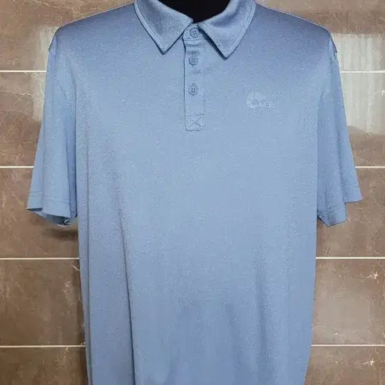 [BUNJANG] Nepa Men's Polyester Polo Shirt Blue / (남성105사이즈)네파 카라티 폴리에스터 블루