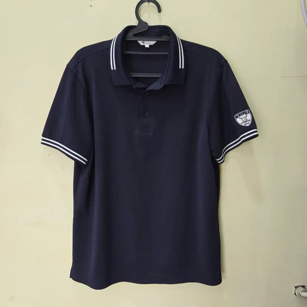[BUNJANG] Beanpole Golf Navy Color Block Collar Short Sleeve Polo Shirt - Size L (Men's 105) / [L] 빈폴 폴로셔츠 네이비