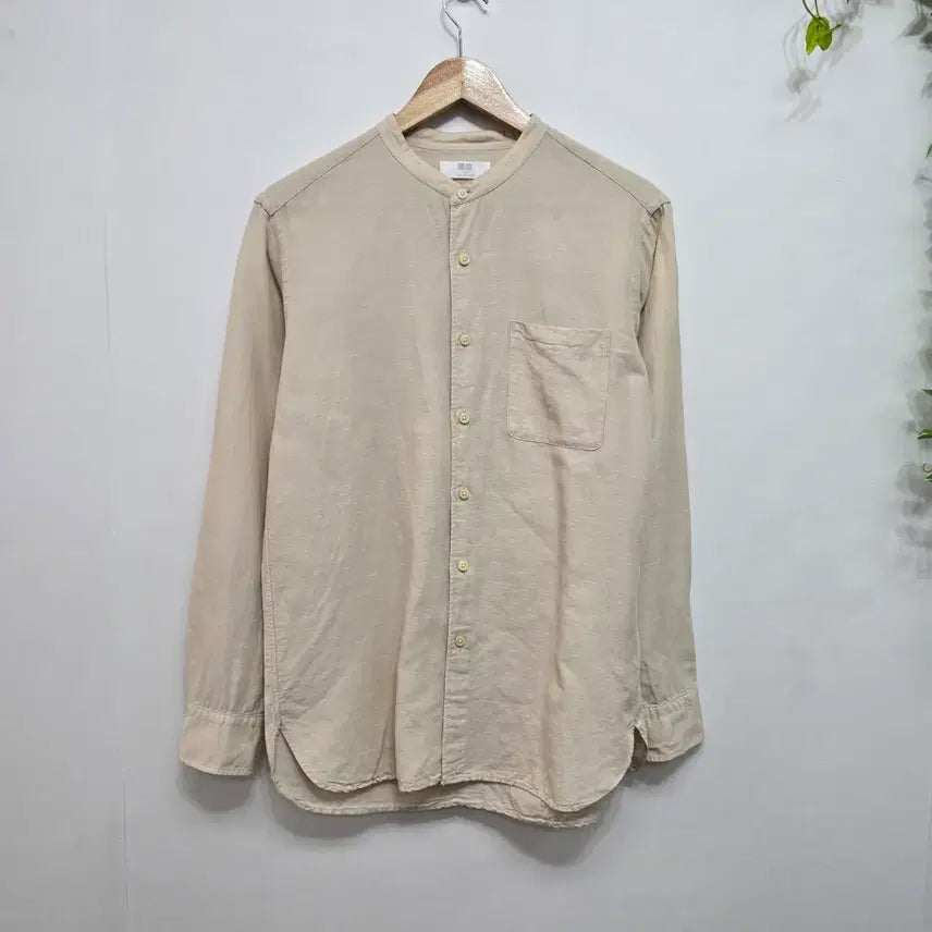 [BUNJANG] Uniqlo Men's Linen Blend Shirt / 유니클로 남성 린넨 블렌드 셔츠