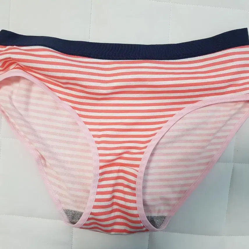 [BUNJANG] Orange Stripe Women's Panties - M Size / 오렌지 스트라이프 여성팬티>>중고