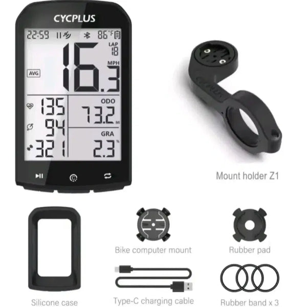 [BUNJANG] Cycplus M1 GPS Bicycle Speedometer Full Set / [낼도착] 자전거속도계 CYCPLUS M1 풀세트 속도계