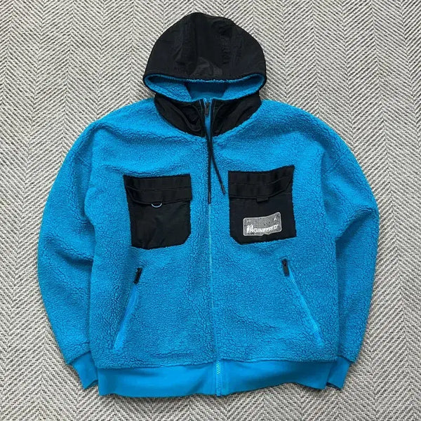 [BUNJANG] Nike Jordan Colorblock Fleece Zip-Up / 나이키 조던 배색 플리스집업  v5079