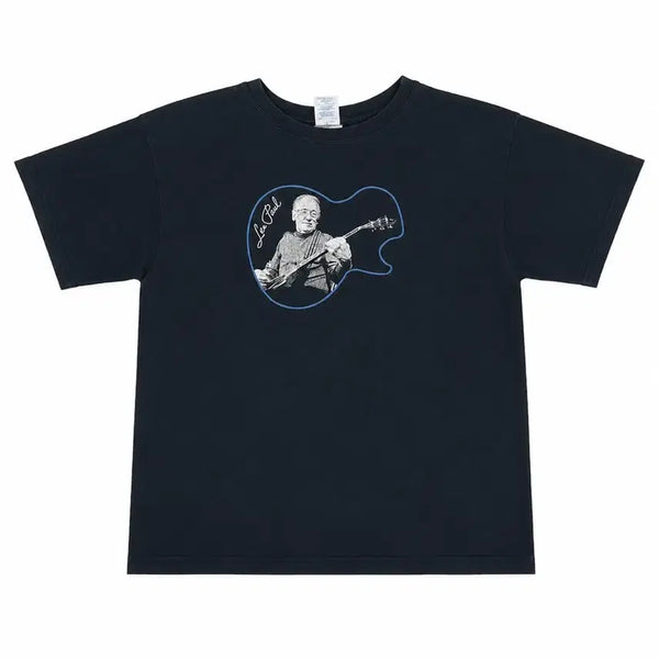 [BUNJANG] 2000s Les Paul 'Iridium Jazz Club' Live Commemorative Vintage T-Shirt / 2000's 길단 레스 폴 '뉴욕 이리디움 재즈 클럽' 라이브 기념 빈티지 티셔츠