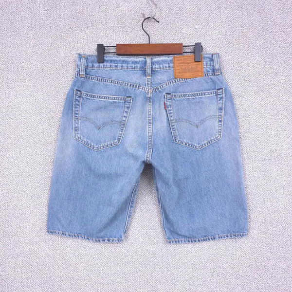 [BUNJANG] Levi's Premium 505 Men's Stretch Washed Denim Shorts / 리바이스 프리미엄 [505] 남성 스판 워싱 데님 반바지 29-30
