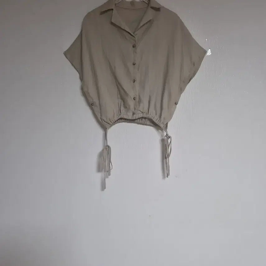 [BUNJANG] Linen Semi-Crop Oversized Jacket / 린넨 세미크롭 오버핏 자켓 55반~66반