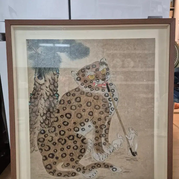 [BUNJANG] Korean Folk Painting Magpie and Tiger / 까치호랑이: 민화