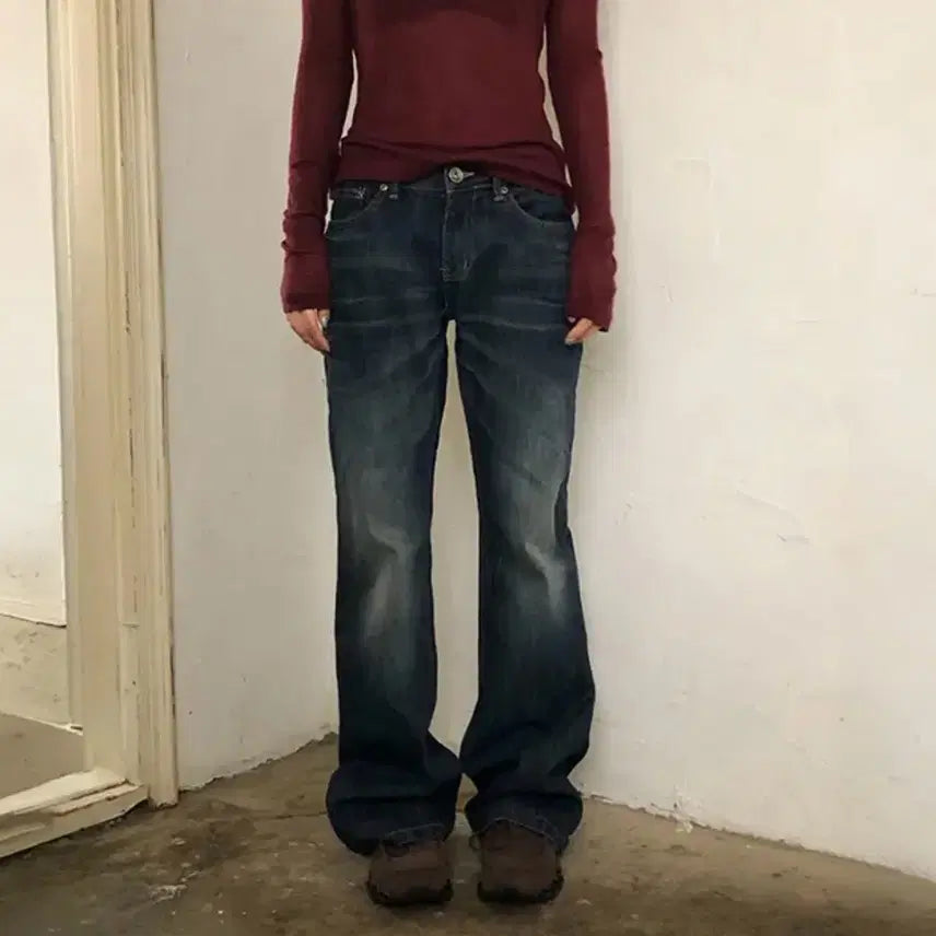 [BUNJANG] LOOPON Raw Flare Jeans Pants S / 루프온 oot/ootj 로우 플레어 진 바지 s