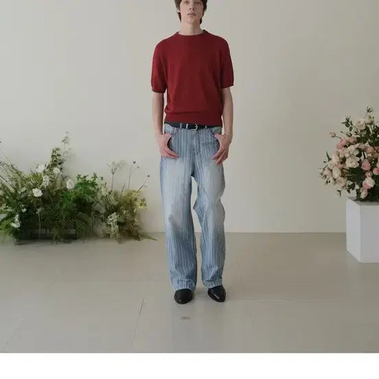 [BUNJANG] WE NISS Short Sleeve Knit 2 Size / 웨비니스 반팔 니트 2사이즈