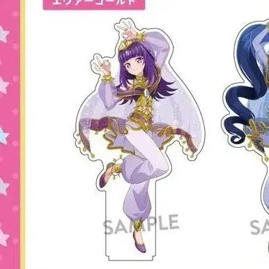 [BUNJANG] PriPara Ami Cafe Shuka Acrylic Stand + Can Badge Set / 프리파라 아모카페 슈카 아크릴 스탠드 +캔뱃지