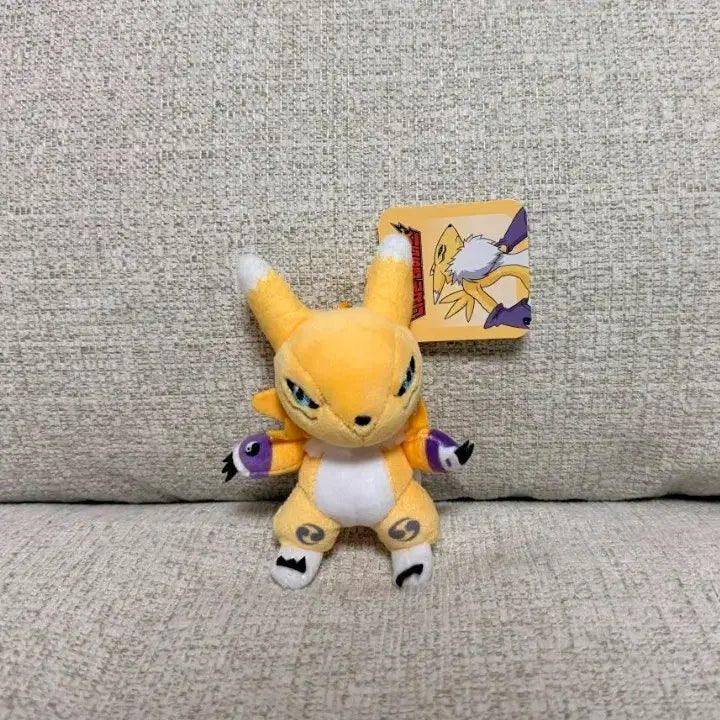 [BUNJANG] Digimon Tamers Renamon 8cm Keychain Doll / 정품 디지몬 테이머즈 레나몬 8cm 키링인형