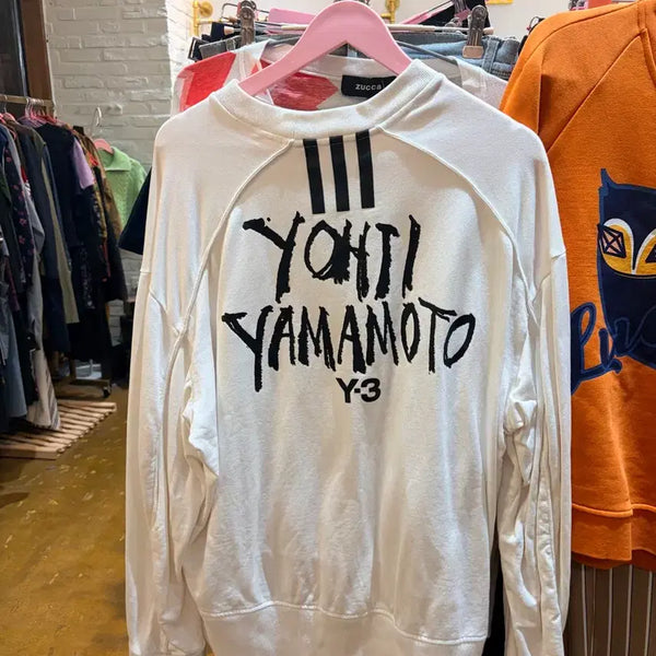 [BUNJANG] Y-3 Yohji Yamamoto Sweatshirt White / Y-3 요지 야마모토 맨투맨 화이트