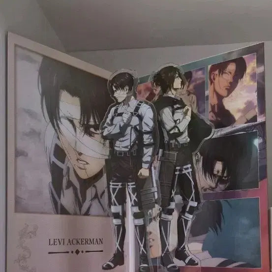 [BUNJANG] Attack on Titan Levi & Hange Acrylic Standee Bundle Set / 일괄) 진격의거인 리바이 한지 리바한지 아크릴스탠드
