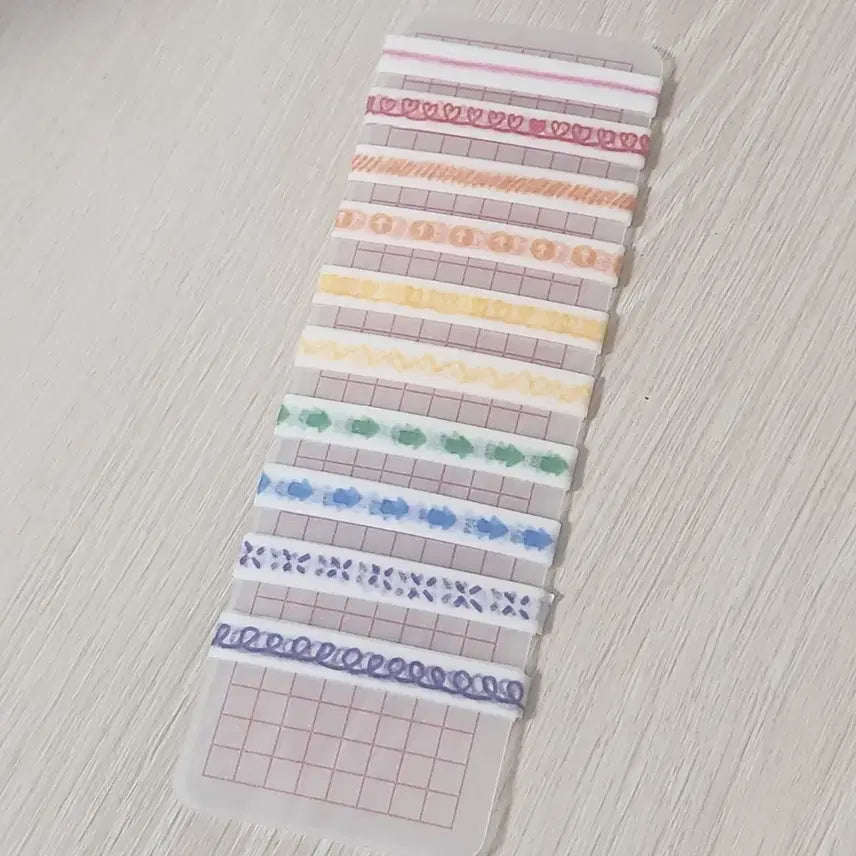 [BUNJANG] Max Zero Spicy Colored Pencil Washi Tape Set (10 Designs) / 맥스제로스파이시 색연필 마테 10종 마테띵