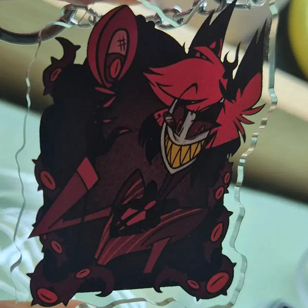[BUNJANG] Hazbin Hotel Alastor Pilot Keyring / 공식) 해즈빈호텔  알래스터 파일럿 키링