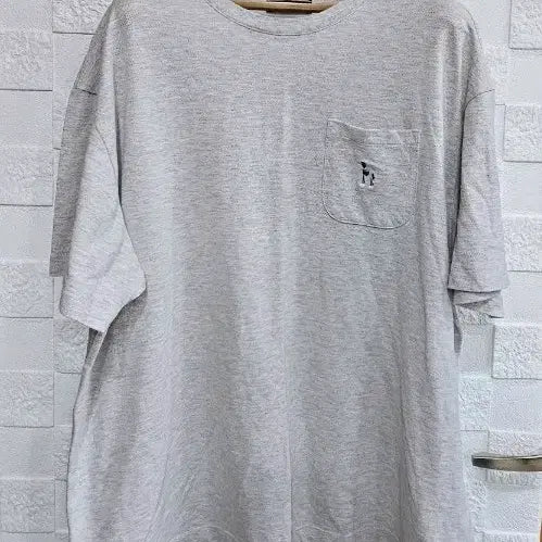 [BUNJANG] Hazzys Grey Pocket T-Shirt XL / (R)헤지스 HAZZYS 반팔 포켓 티셔츠 그레이 2XL