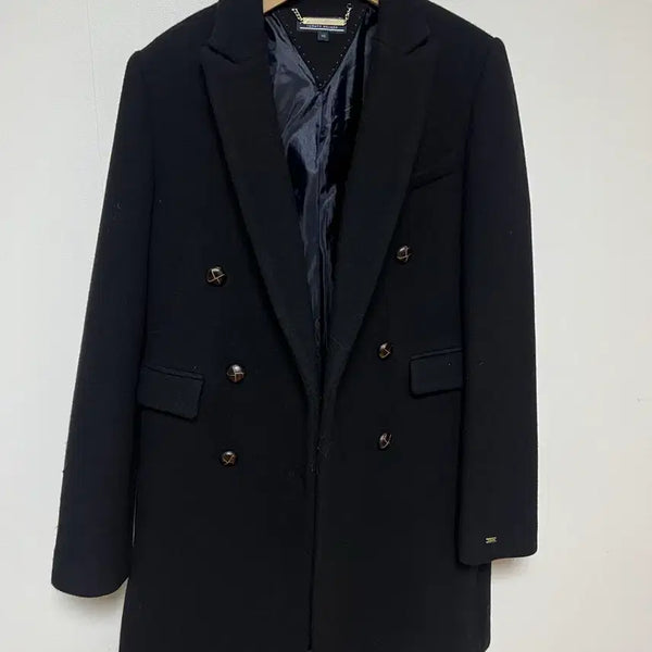 [BUNJANG] Tommy Hilfiger Women's Wool Blend Double Breasted Coat (XS) / [정품] 타미힐피거 여성 울 블렌드 더블 코트 (XS)