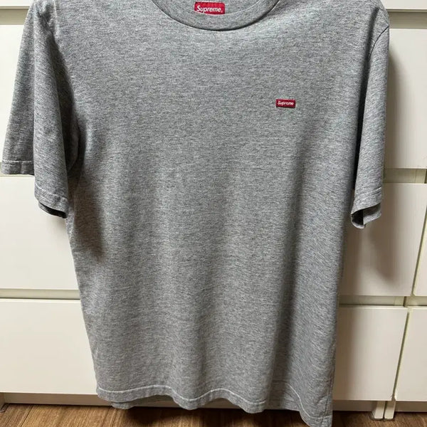 [BUNJANG] Supreme Small Box Logo T-Shirt Grey / [M] 슈프림 스몰 박스로고 그레이