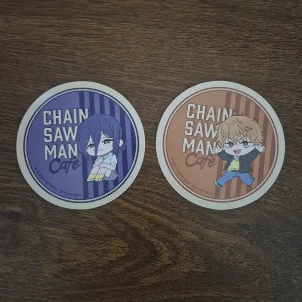 [BUNJANG] Chainsaw Man Cafe Menu Coaster Set (Reze, Denji) Bundle / 체인소맨 카페 메뉴 코스터 특전 (레제,덴지 일괄)