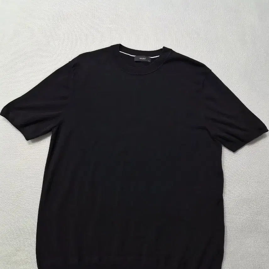[BUNJANG] ANDZ Black Short-Sleeve Knit 100 / 앤드지 ANDZ 검정 반팔 니트 100