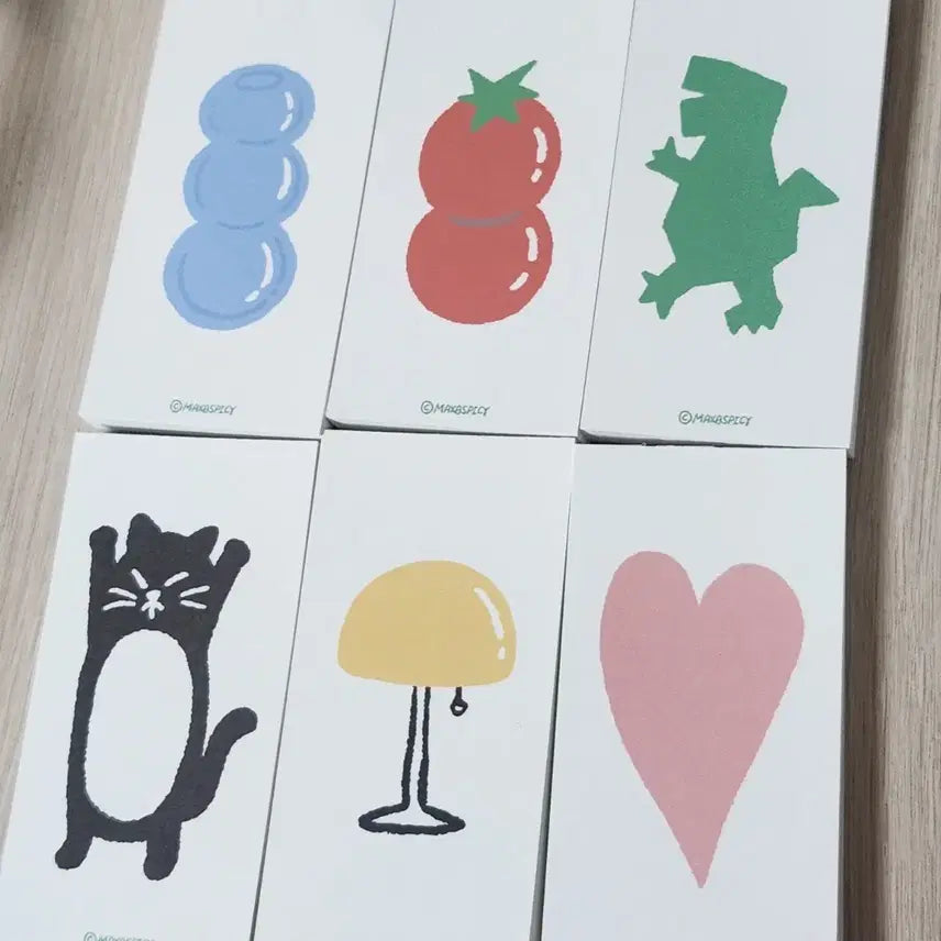 [BUNJANG] Maxzeros Picey 6-Type Memo Pad Set / 멕스제로스파이시 떡메6종 떡메띵