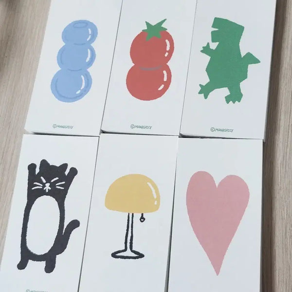 [BUNJANG] Maxzeros Picey 6-Type Memo Pad Set / 멕스제로스파이시 떡메6종 떡메띵