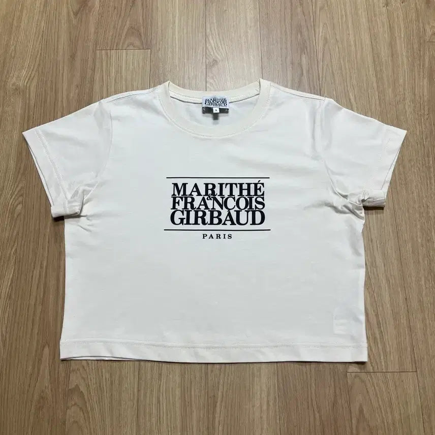 [BUNJANG] Marithe Francois Girbaud Women's Classic Logo Cropped T-Shirt / 마리떼프랑소와저버 여성 클래식로고 크롭 반팔티