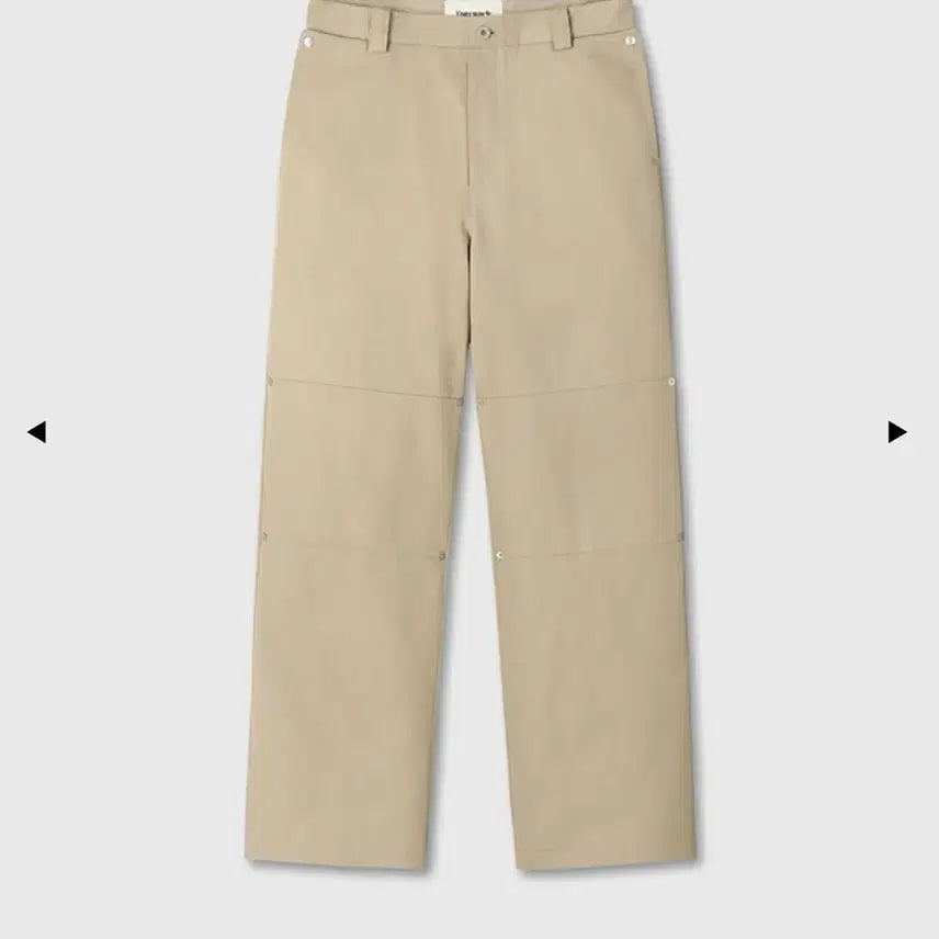 [BUNJANG] Tonywack Double Knee Semi-Wide Cut Pants Beige M / 토니웩 더블니 팬츠 베이지_M